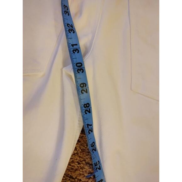 RtA Dexter Belted Boyfriend Straight Jeans White Black Leather $325 XS - Picture 12 of 12